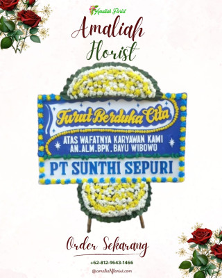 Papan Bunga Duka di Singkawang Barat