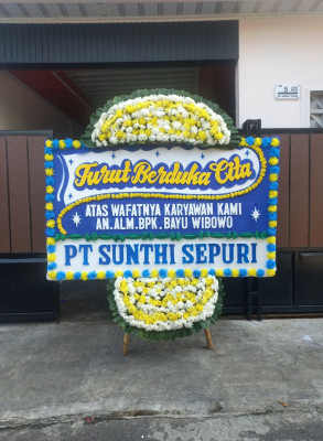 Papan Bunga Duka di Singkawang Barat