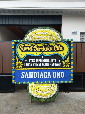 Papan Bunga Duka di Singkawang Barat